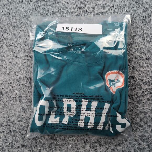 Miami Dolphins Shirt Men Extra Large Green NFL Graphic Nike Football Logo Tee - Picture 6 of 6